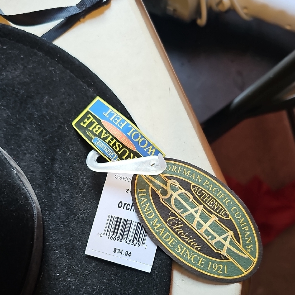 Scala Classic Black Wool Hat